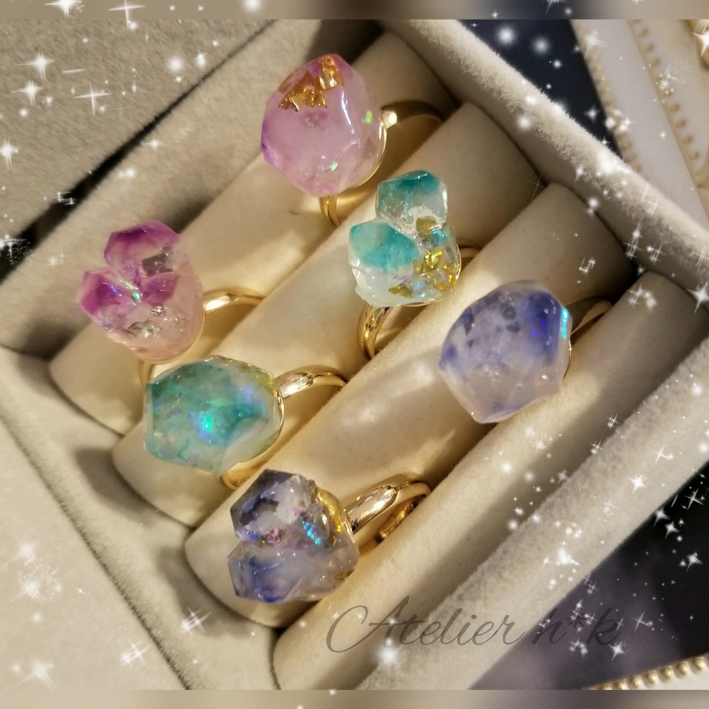 魔法の鉱石風リング