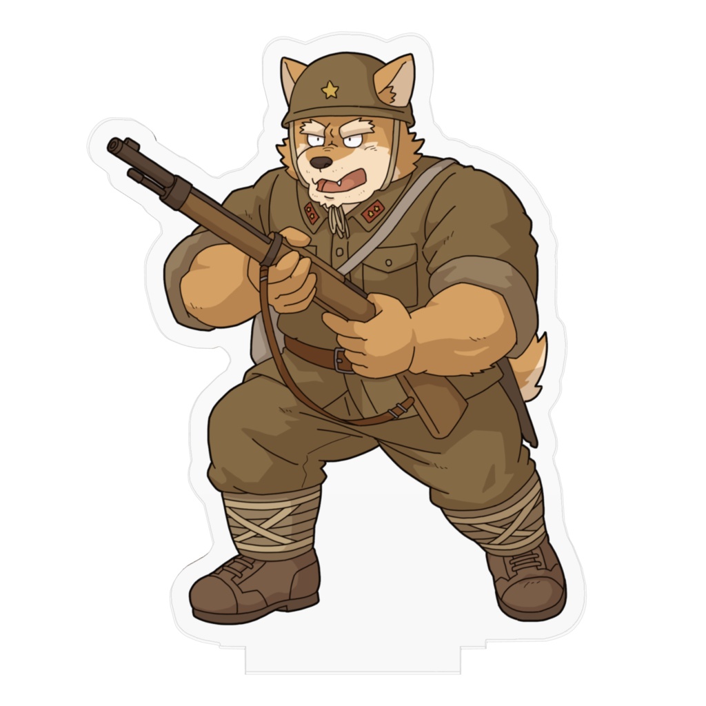 柴犬一等兵アクリルフィギュア