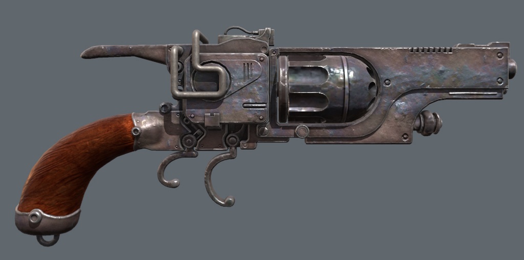 Plasticity用テストモデル 「StrongHoldRevolver」