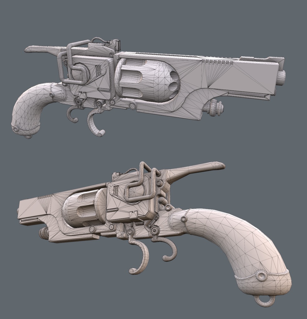 Plasticity用テストモデル 「StrongHoldRevolver」