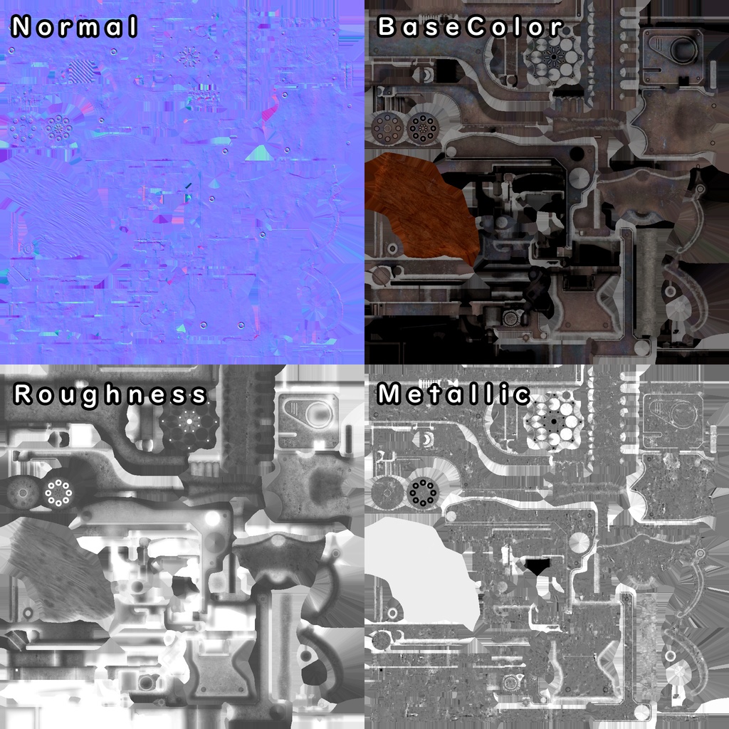 Plasticity用テストモデル 「StrongHoldRevolver」