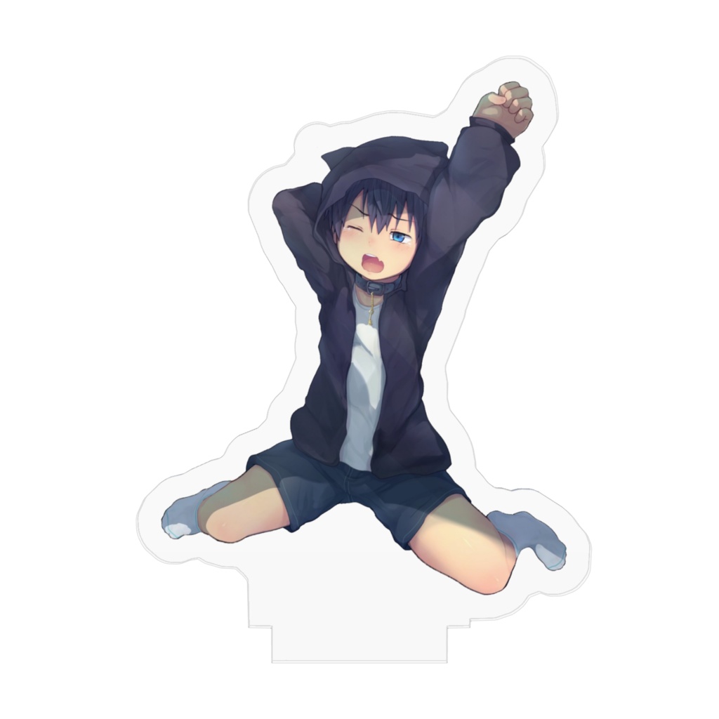 寝夢ぅろぉ 寝起きアクリルフィギュア(パーカー)