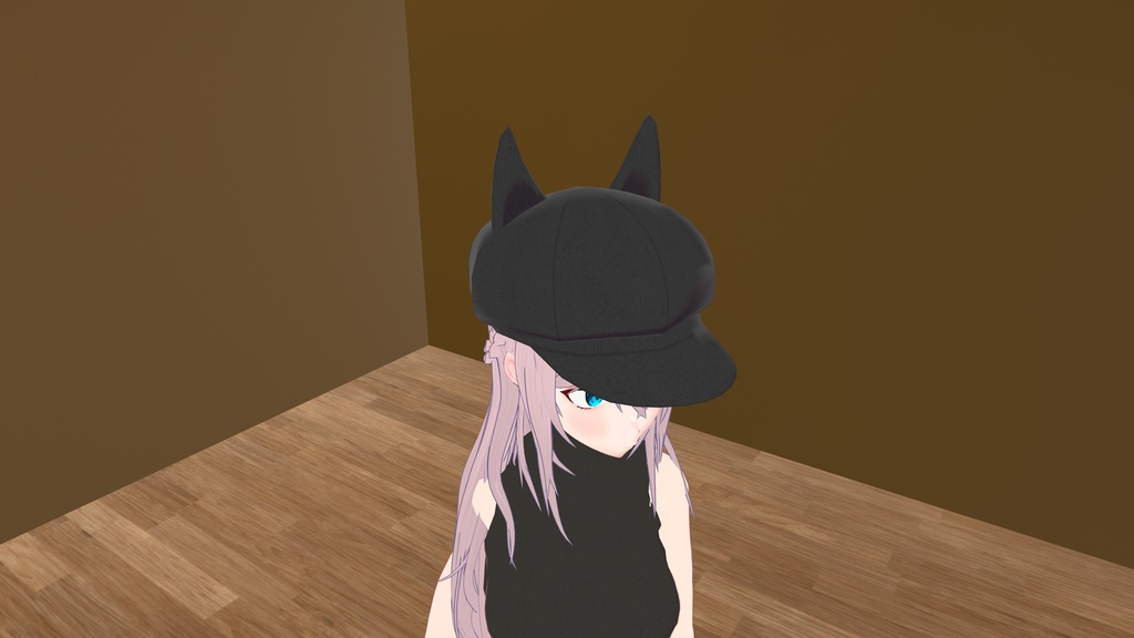 【VRChat想定】MA設定済み:猫耳キャスケット