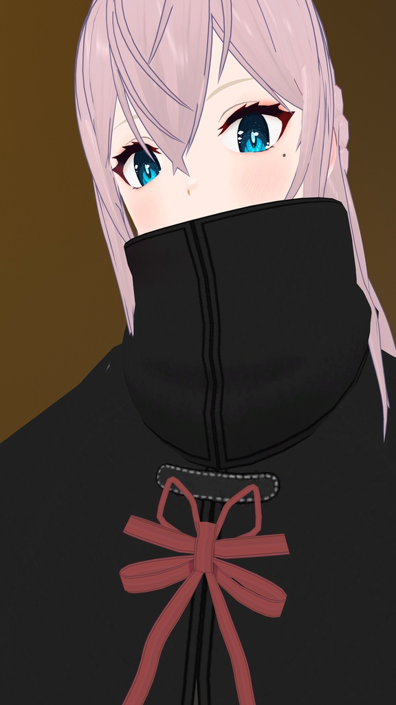 【VRChat想定】MA設定済み:デカ襟フードポンチョ