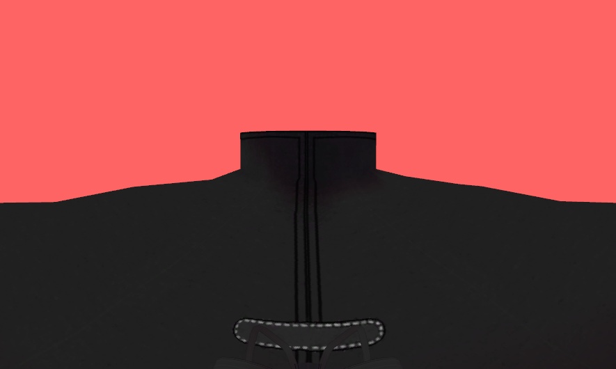 【VRChat想定】MA設定済み:デカ襟フードポンチョ