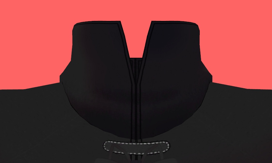 【VRChat想定】MA設定済み:デカ襟フードポンチョ