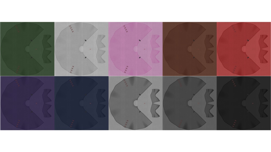 【VRChat想定】MA設定済み:デカ襟フードポンチョ