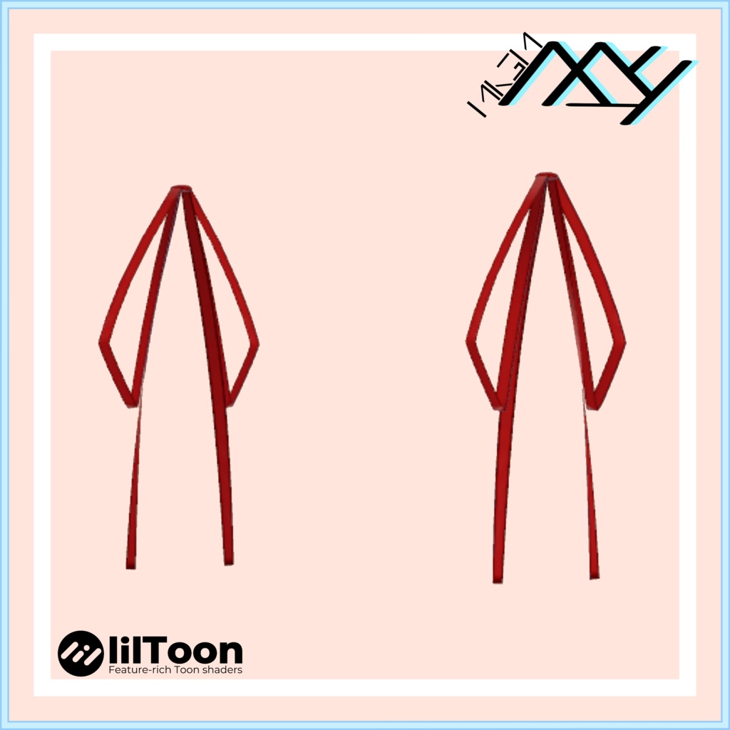 【VRChat想定】リボン100均販売10種パート1