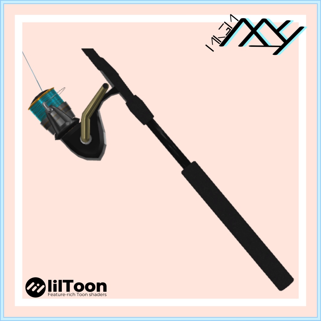 【VRChat想定】MA設定済み:人が釣れる釣り竿