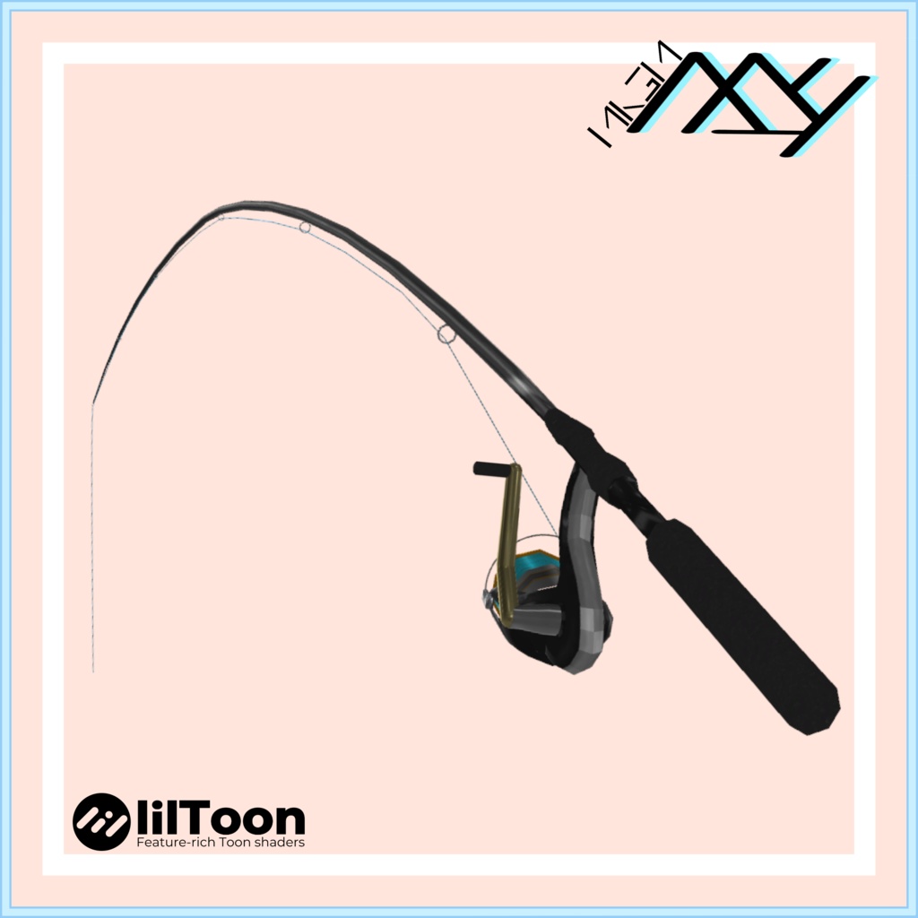 【VRChat想定】MA設定済み:人が釣れる釣り竿