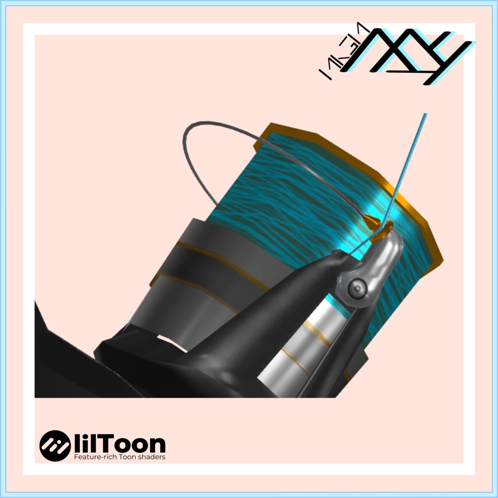 【VRChat想定】MA設定済み:人が釣れる釣り竿