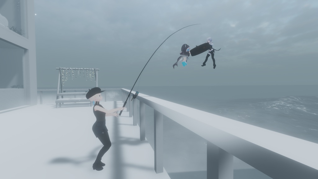 【VRChat想定】MA設定済み:人が釣れる釣り竿