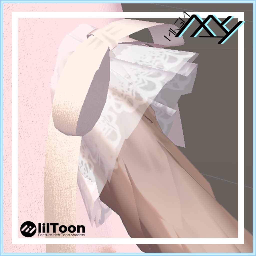 【VRChat想定】マリシア専用:エレガントパンク&ロングネグリジェ