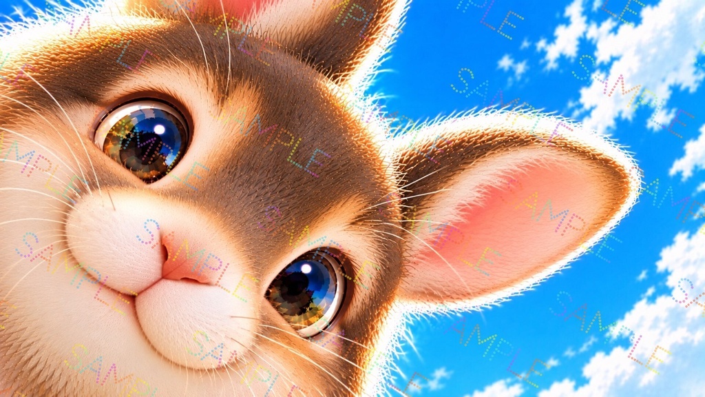 画面からこんにちは ーウサギー 2枚セット