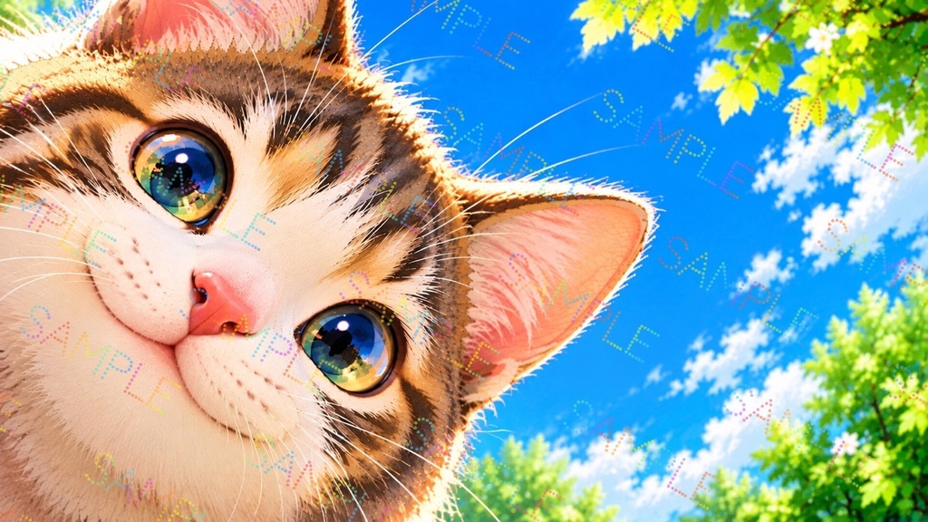 画面からこんにちは ー猫ー 2枚セットー