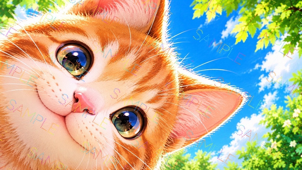 画面からこんにちは ー猫ー 2枚セットー