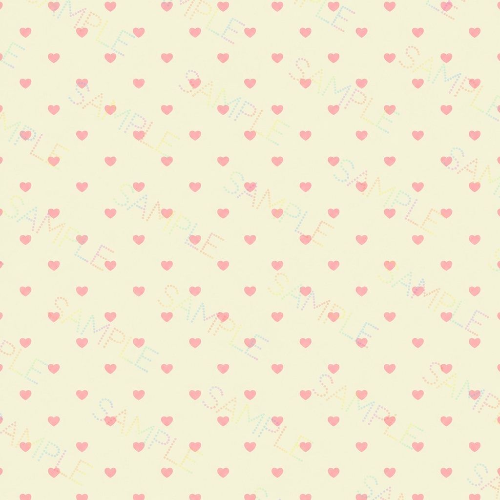 デジタルペーパー ハート柄 5枚セット