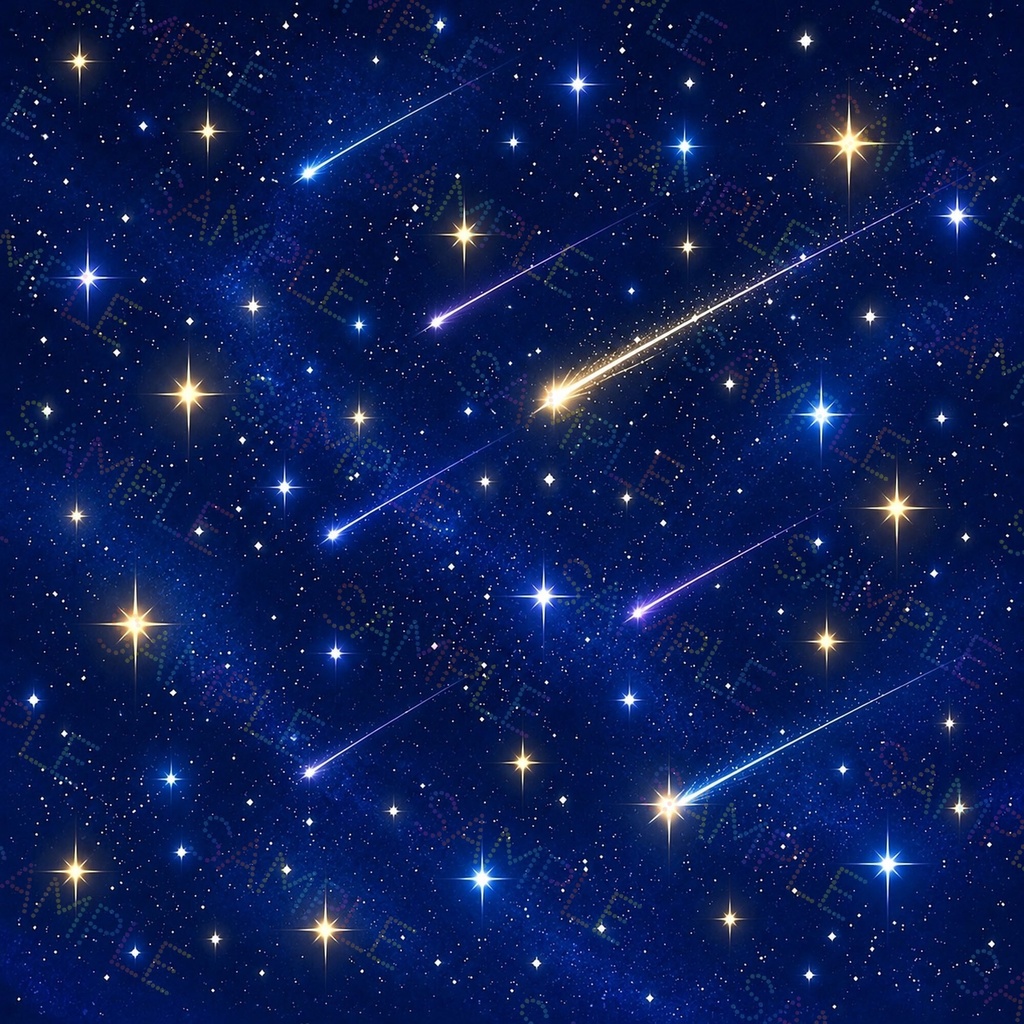 夜の空|星空・流れ星・オーロラのデジタルペーパー 3種類セット
