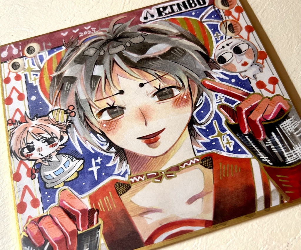 オリジナルキャラクター色紙