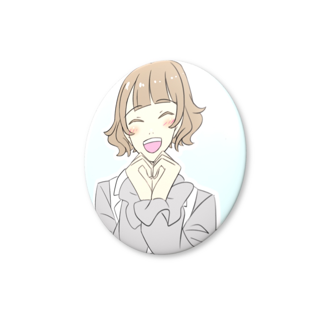 友利ましろ ♡ファンサ缶バッジ おてて見せてver.