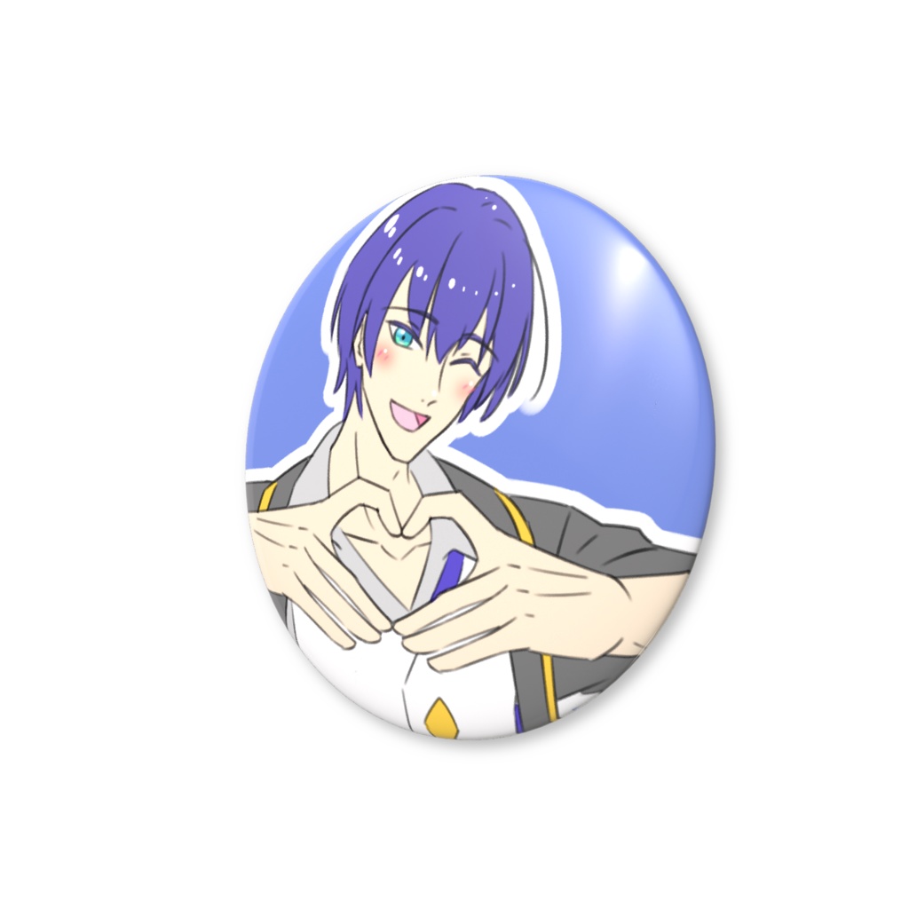 宍倉藍琉 ♡ファンサ缶バッジ おてて見せてver.