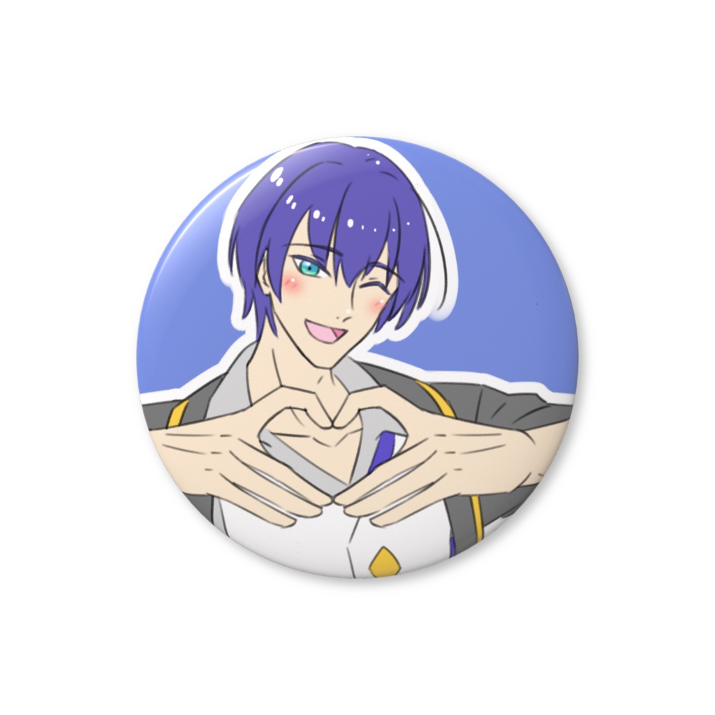 宍倉藍琉　♡ファンサ缶バッジ　おてて見せてver.