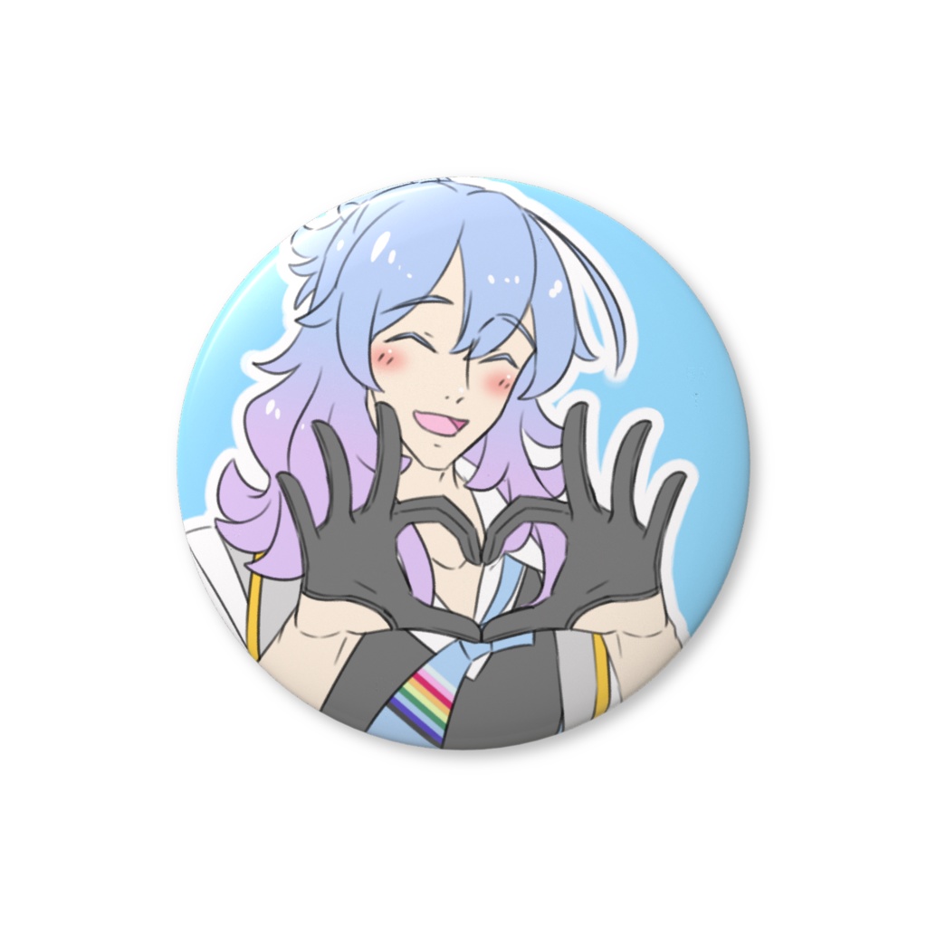 久世絢虹　♡ファンサ缶バッジ　おてて見せてver.