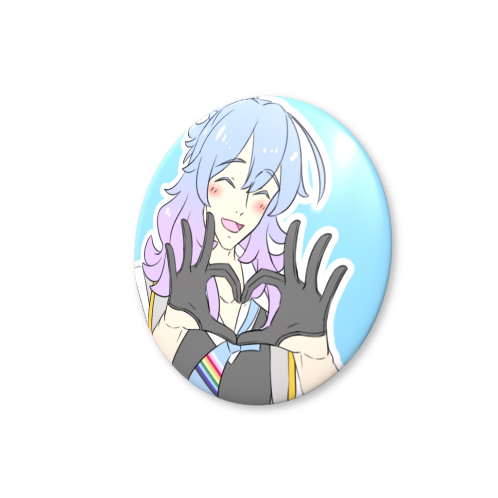 久世絢虹 ♡ファンサ缶バッジ おてて見せてver.