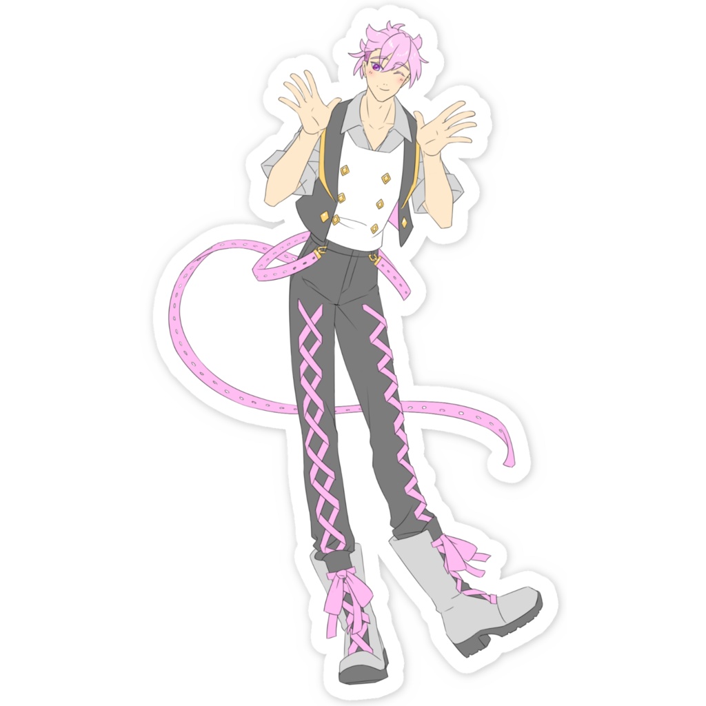 寺井琥桜雅 スマホステッカー デフォ衣装ver.