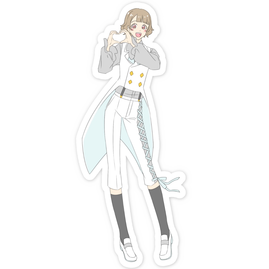 友利ましろ スマホステッカー デフォ衣装ver.