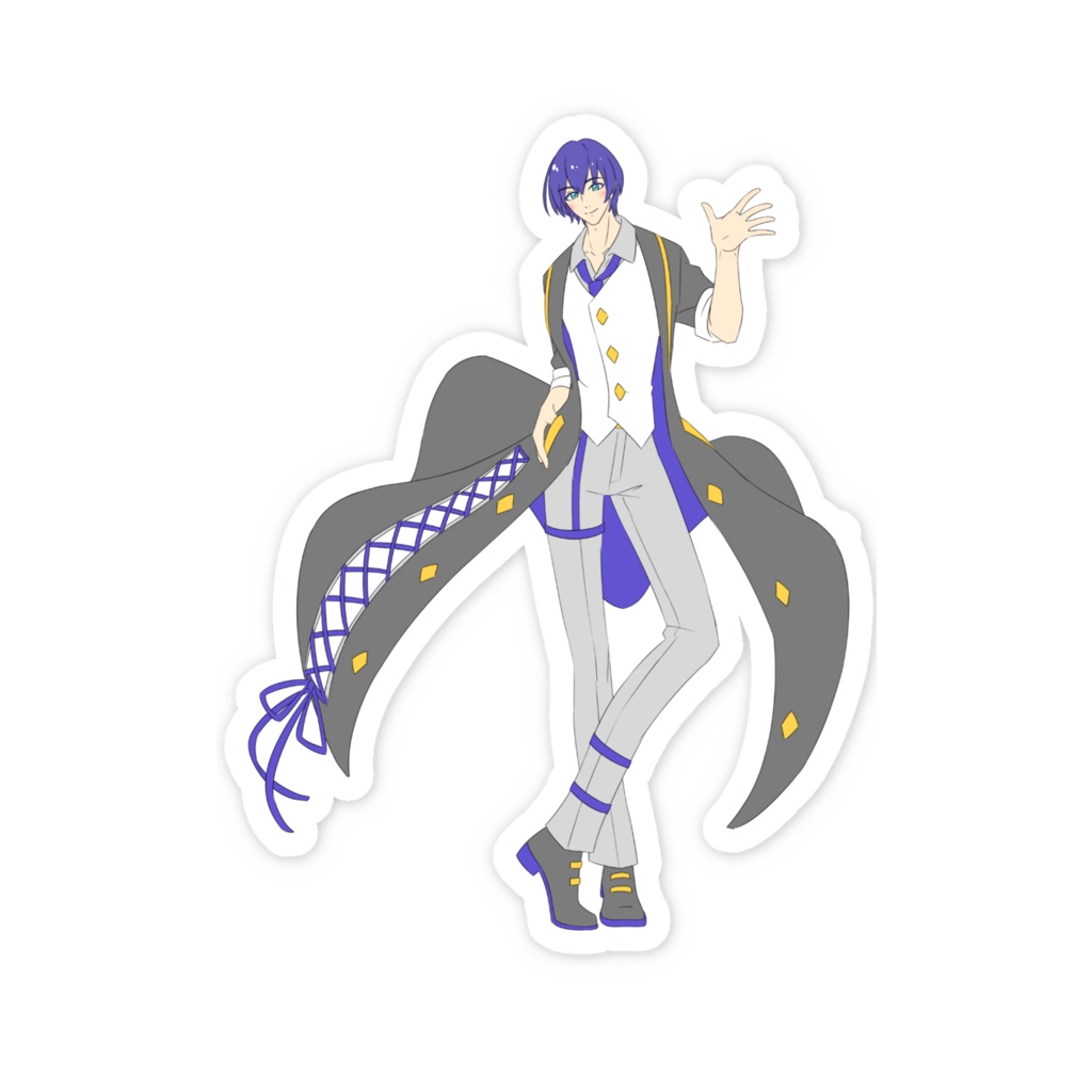 宍倉藍琉 スマホステッカー デフォ衣装ver.