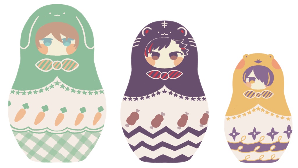 のりたマトリョーシカアクリルスタンド