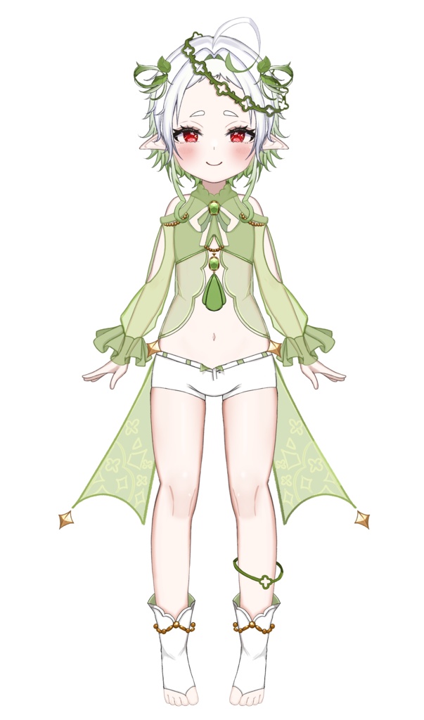 【live2d モデル】緑の葉の女の子