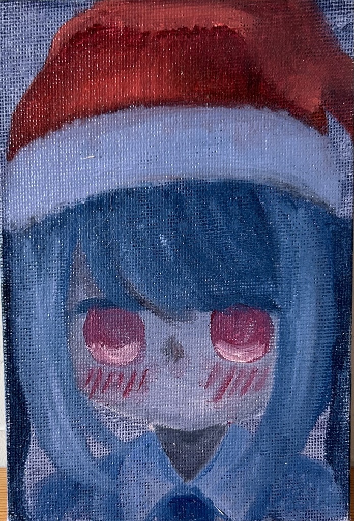 油絵原画　「クリスマス」