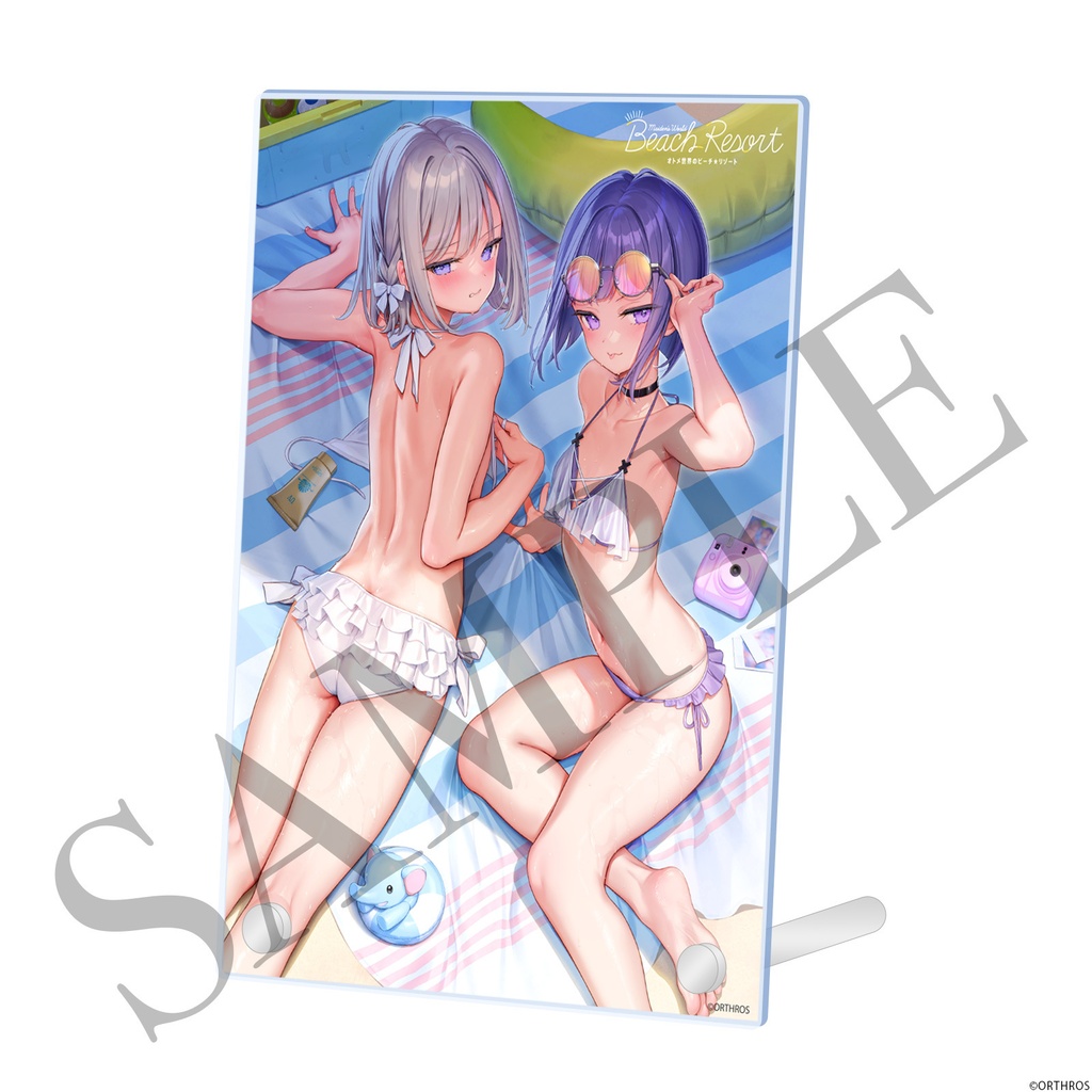 ユイ＆ヤエカ「ビーチ☆リゾート」A5アクリルパネル