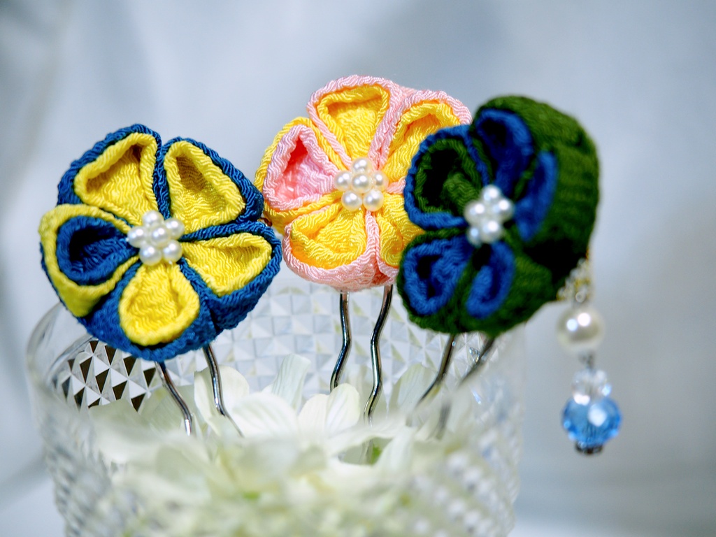 ★イメージつまみ細工の簪