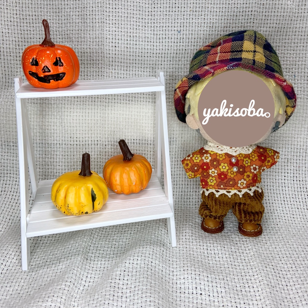 秋色花柄シャツ