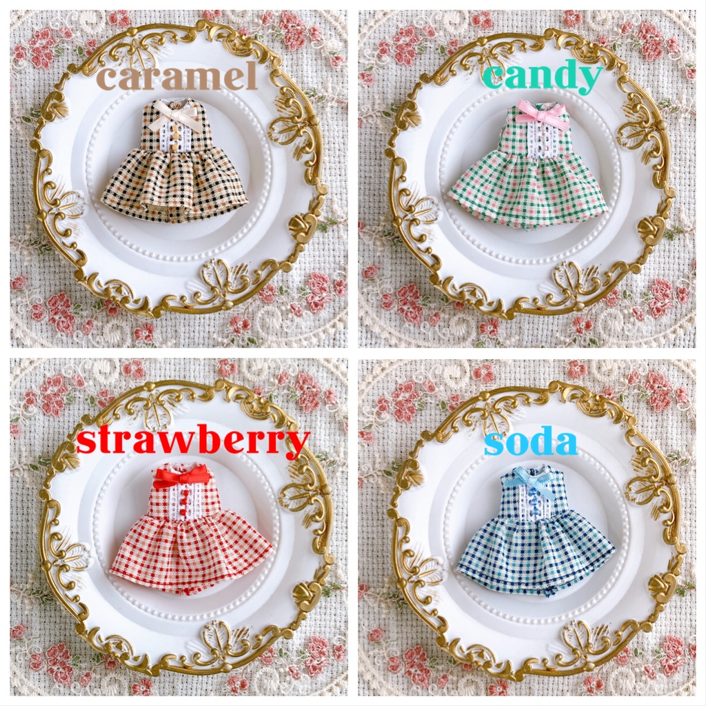 チェックワンピース