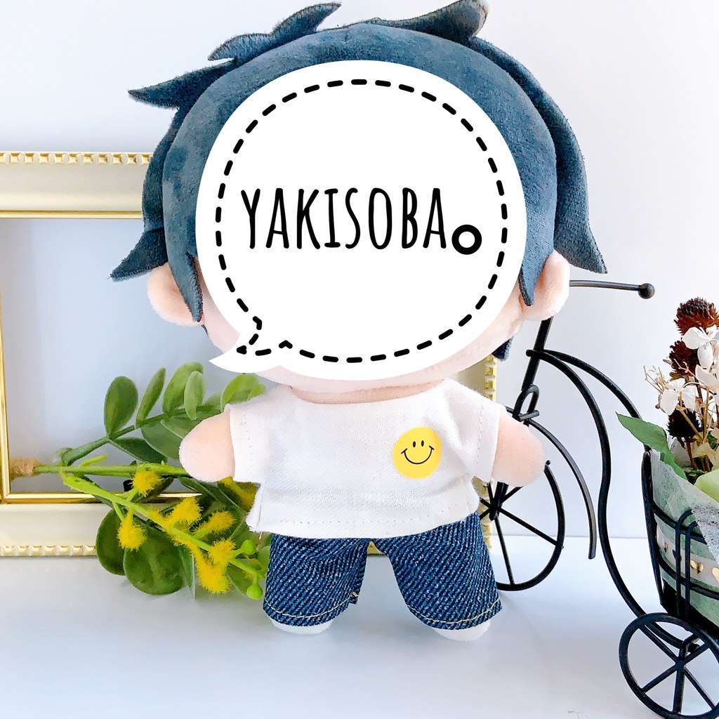 20:ジーンズ風パンツとワンポイントシャツ