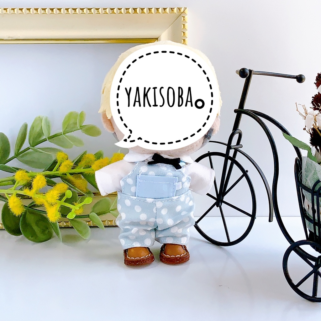 水玉サロペット