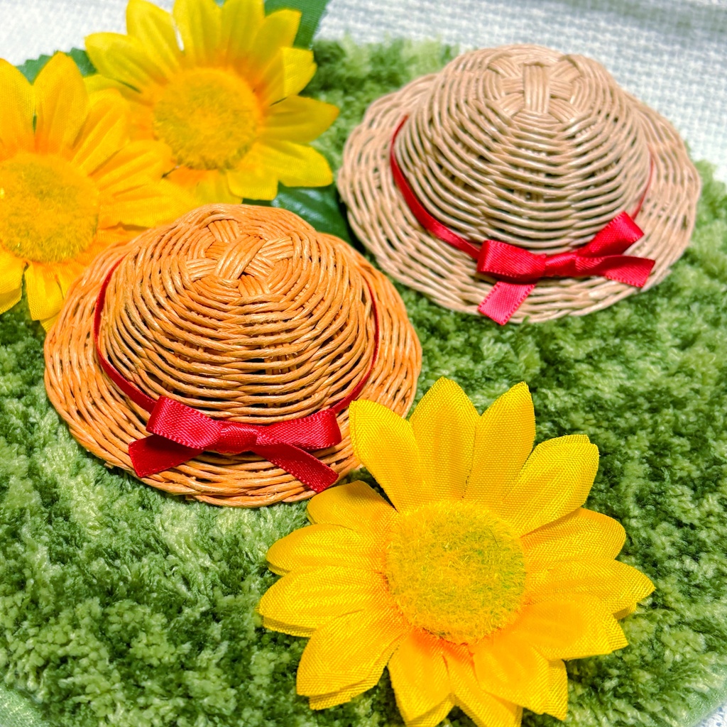 クリームソーダ麦わら帽子