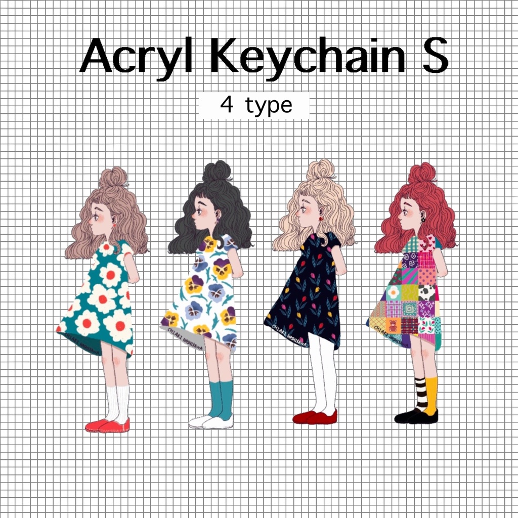 アクリルキーホルダー S