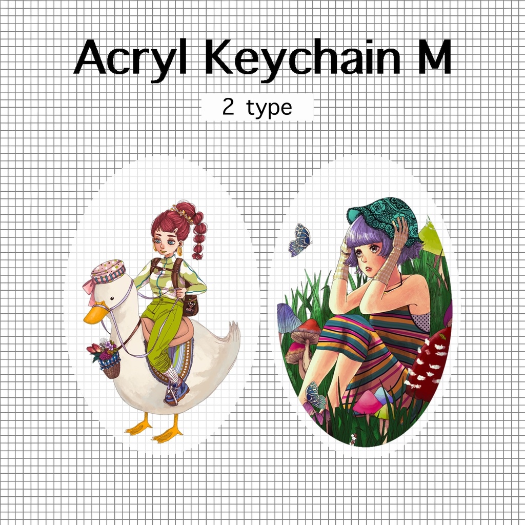 アクリルキーホルダー M