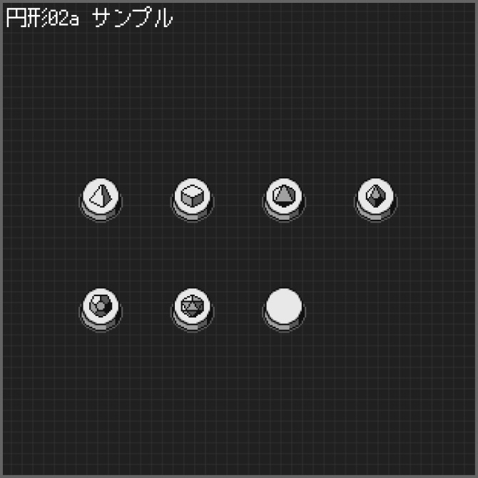 【ダイス判定用】ココフォリアクリックアクション素材「レトロゲーム風ボタン」