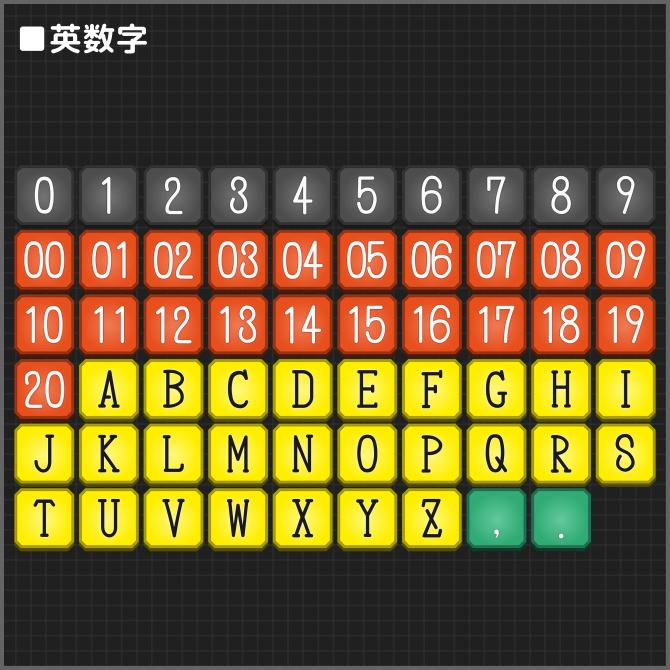 ココフォリアクリックアクション素材 「面取りボタン」