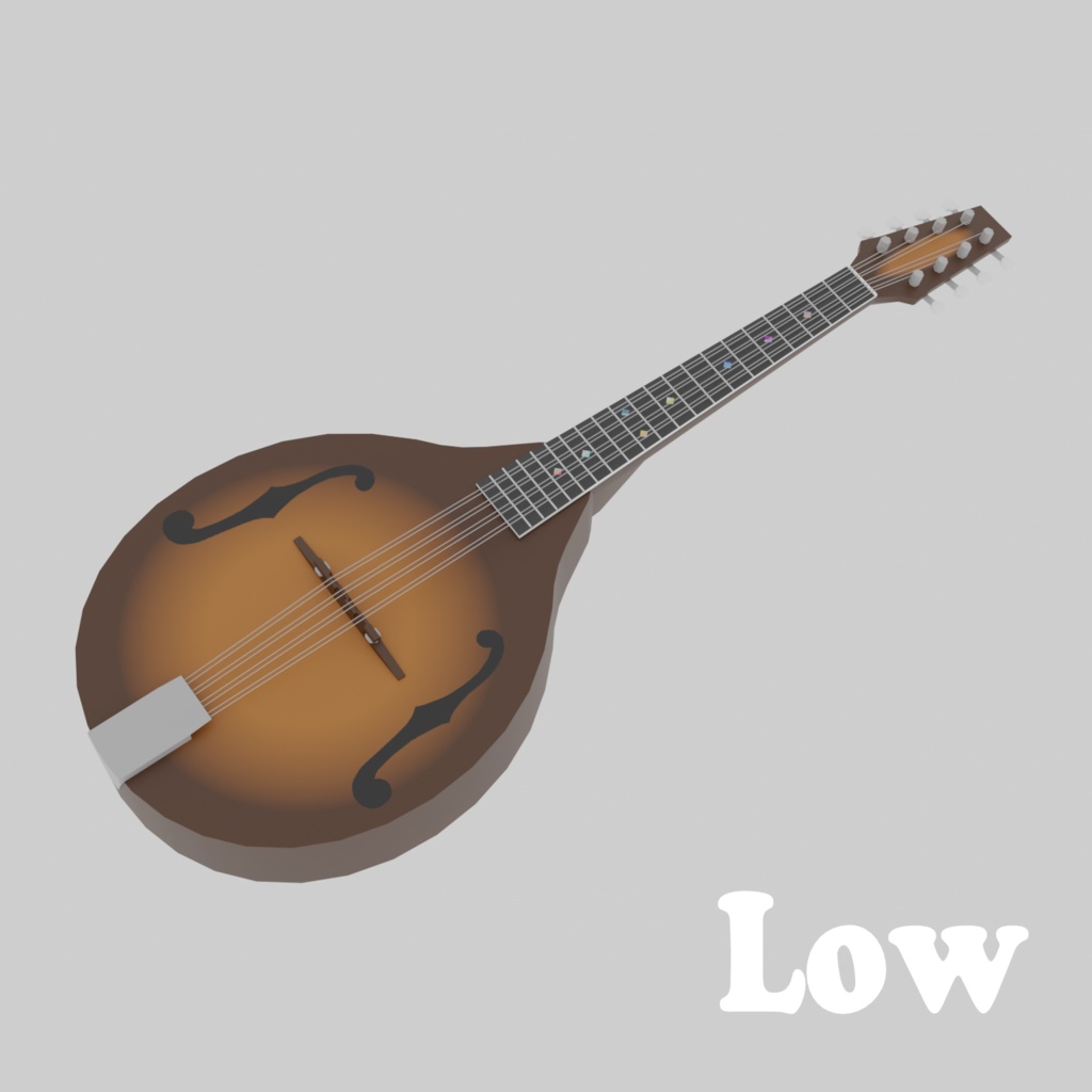 3Dモデル フラットマンドリン