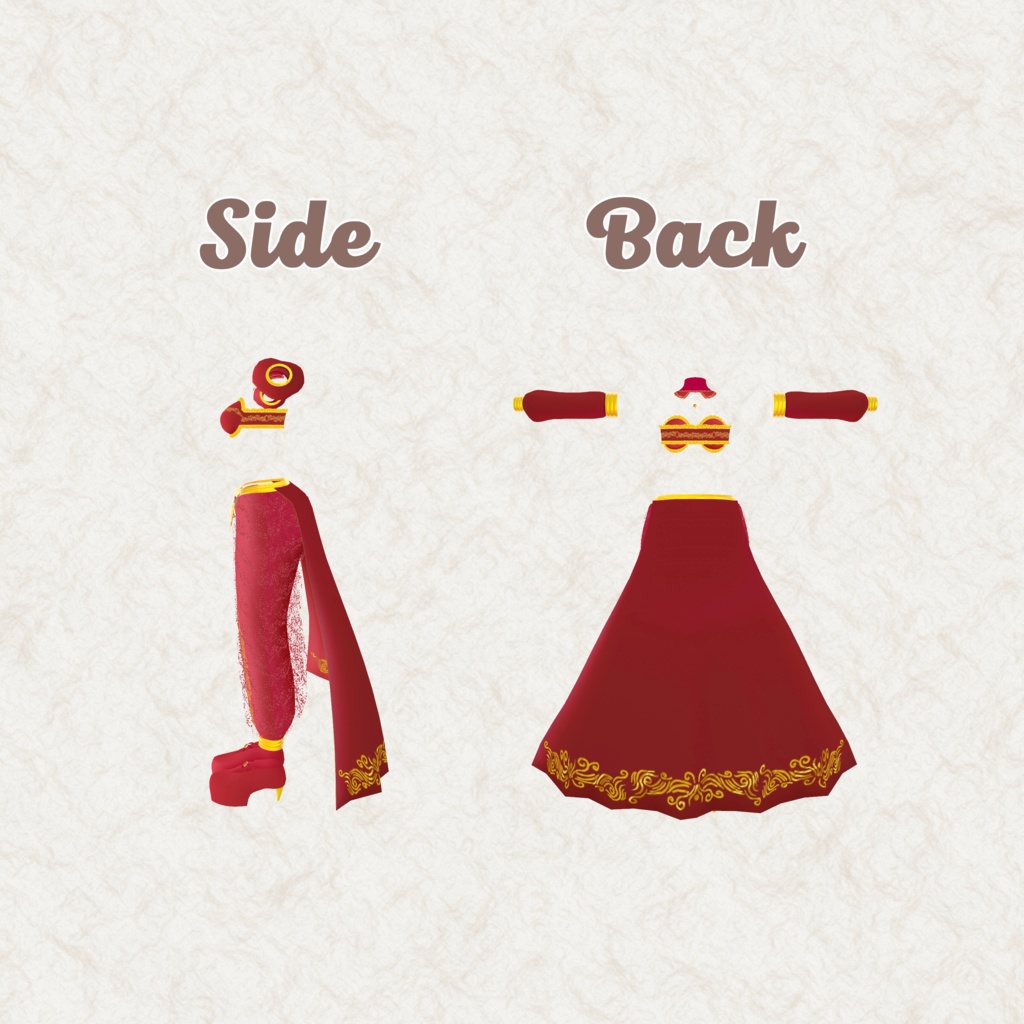 桔梗ちゃん想定 アラビアンスタイル(8color)