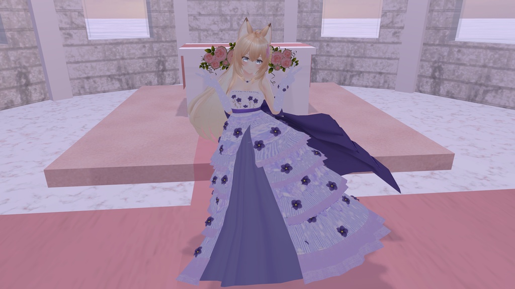 エルキュナ2ちゃん・リミリアちゃん想定衣装 Flower Dress♡(8カラー)