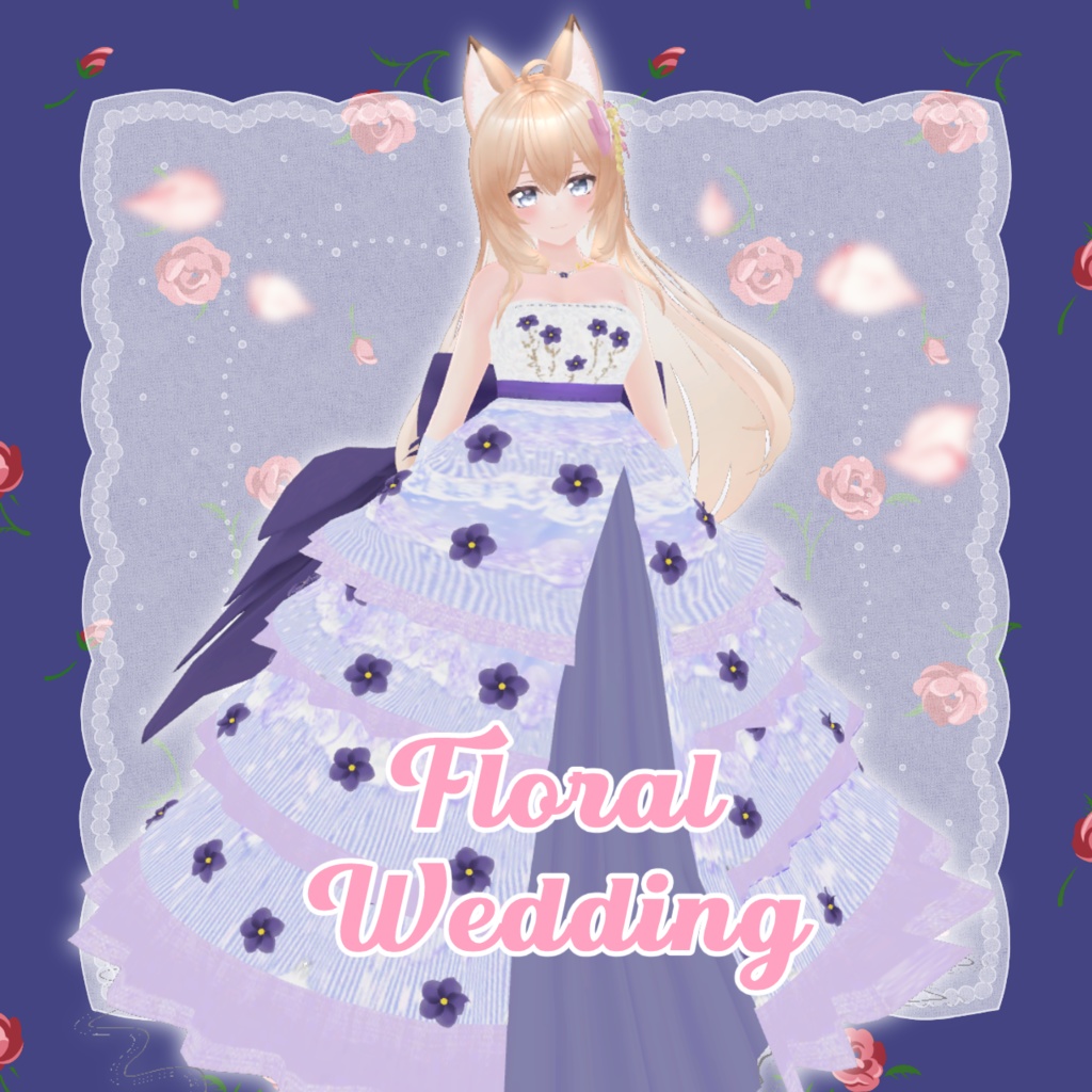 エルキュナ2ちゃん・リミリアちゃん想定衣装 Flower Dress♡(8カラー)