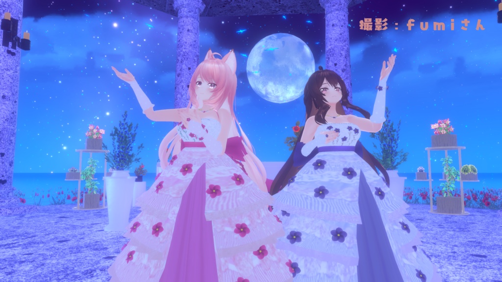 エルキュナ2ちゃん・リミリアちゃん想定衣装 Flower Dress♡(8カラー)